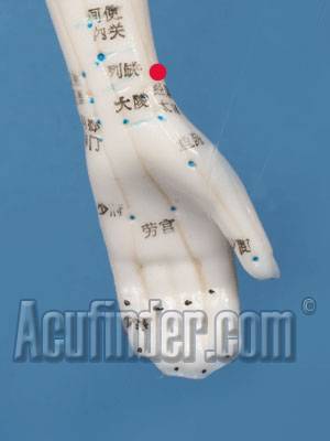 Lung 7 acupressure point